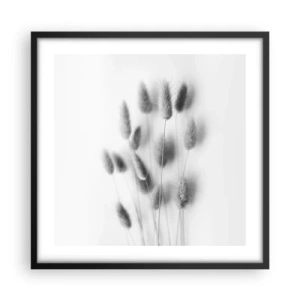 Poster in een zwarte lijst - Haar luchtigheid gras - 50x50 cm