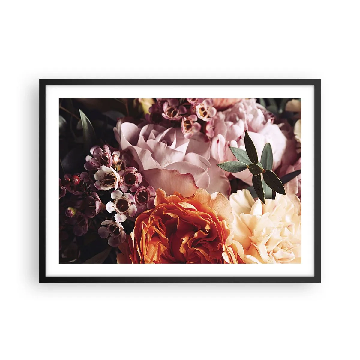 Poster in een zwarte lijst - Gehuld in schoonheid - 70x50 cm