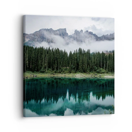 Schilderen op canvas - Stil, stil, laten we het drinkwater niet wakker maken... - 30x30 cm