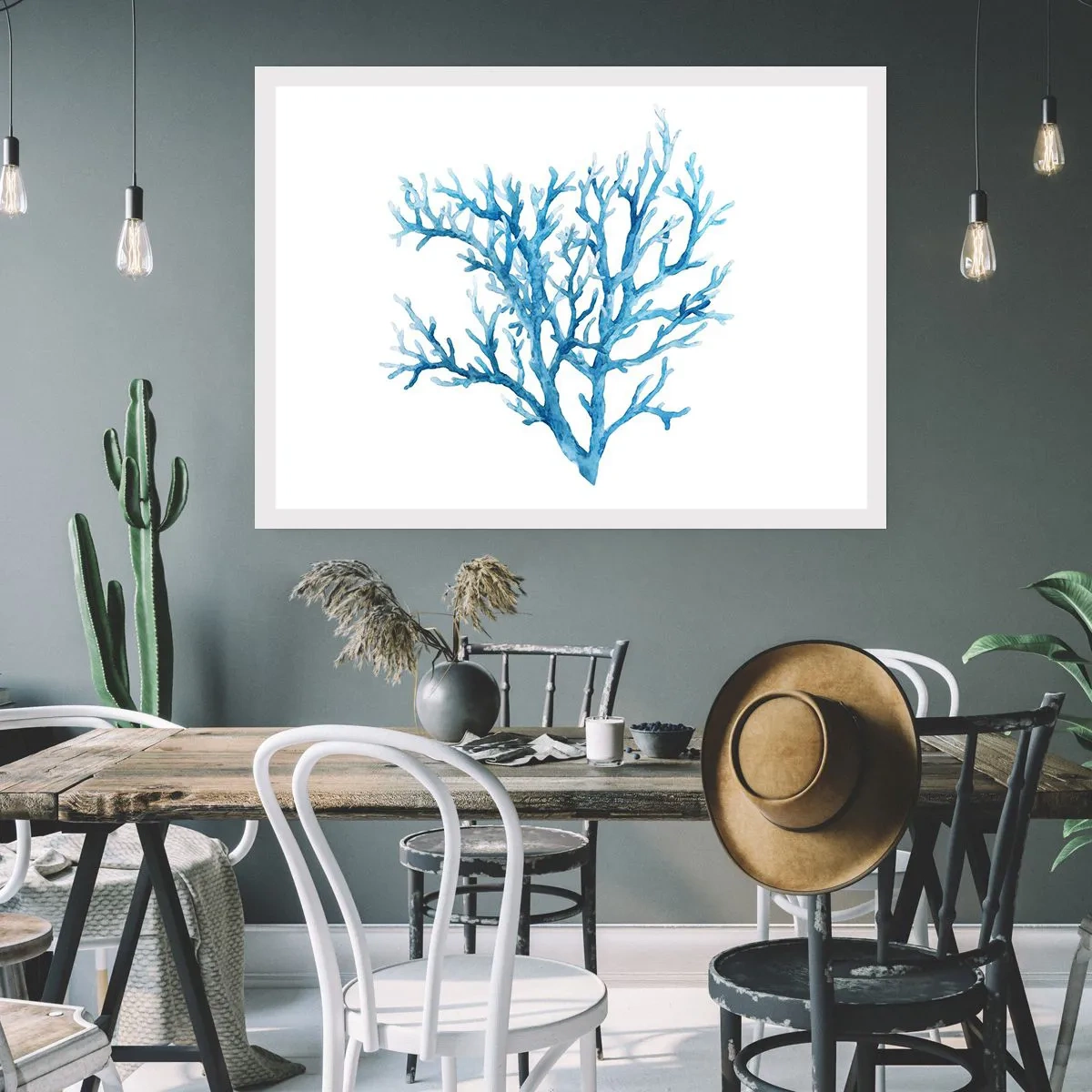 Poster - Nautische filigraan - 100x70 cm