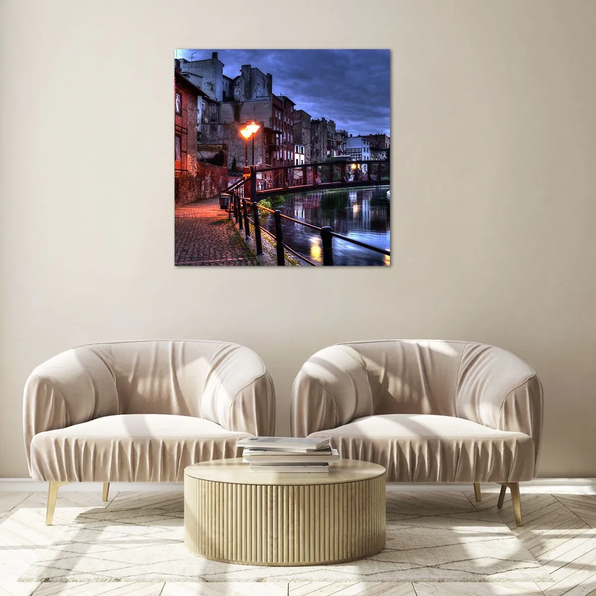 Schilderen op glas - Zo kende je Bydgoszcz niet - 30x30 cm