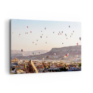 Schilderen op canvas - Als schepen in de lucht - 120x80 cm
