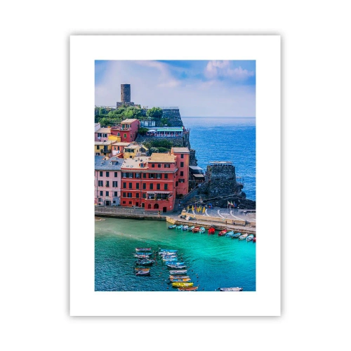 Poster - Mediterrane magische stad - 30x40 cm