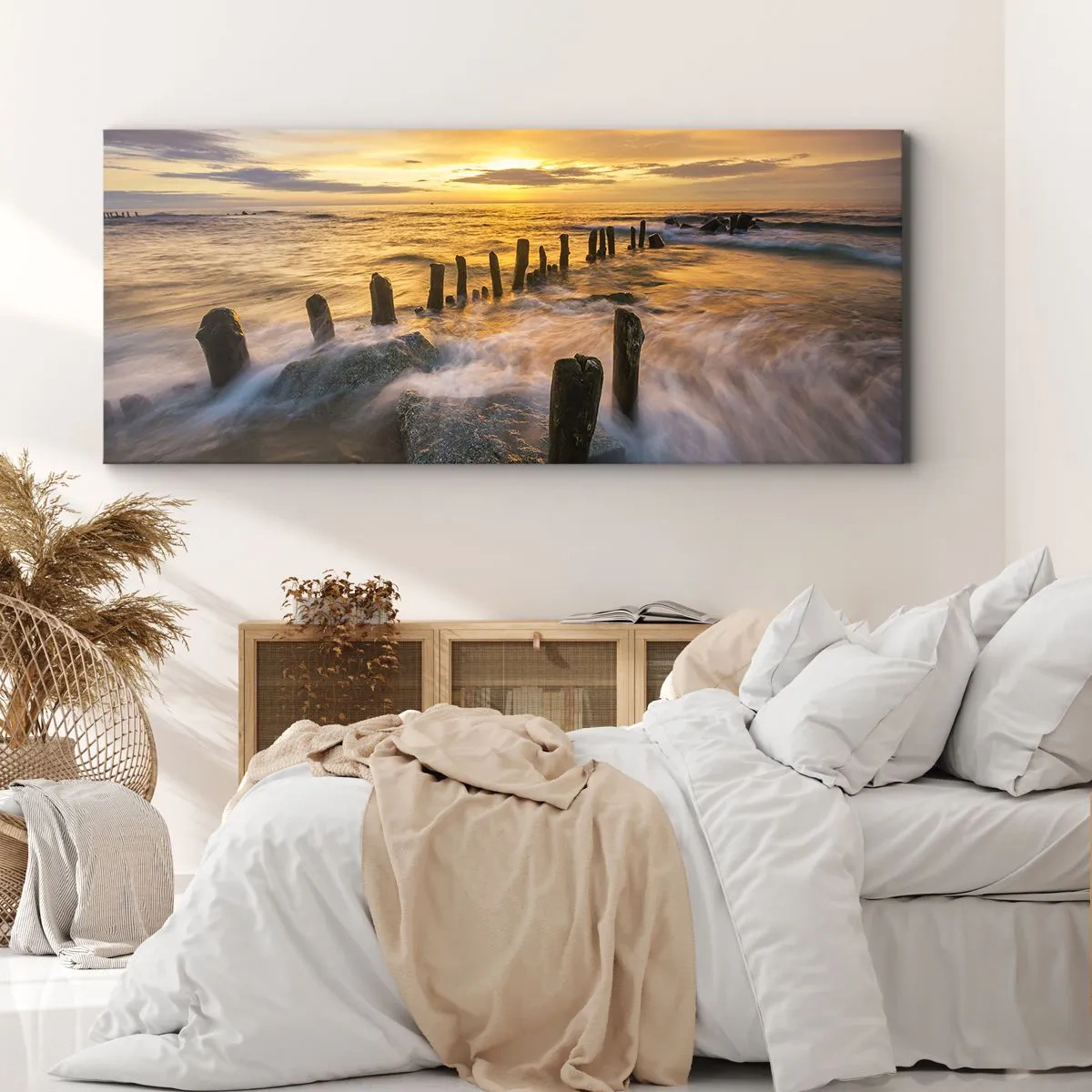 Schilderen op canvas - De rauwe schoonheid van de Oostzee - 140x50 cm
