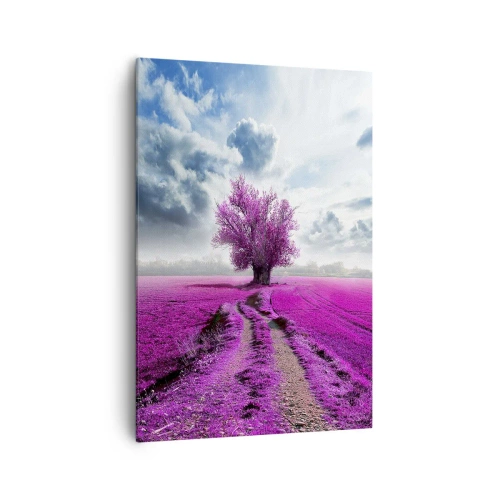 Schilderen op canvas - Heide - heilige plek - 70x100 cm
