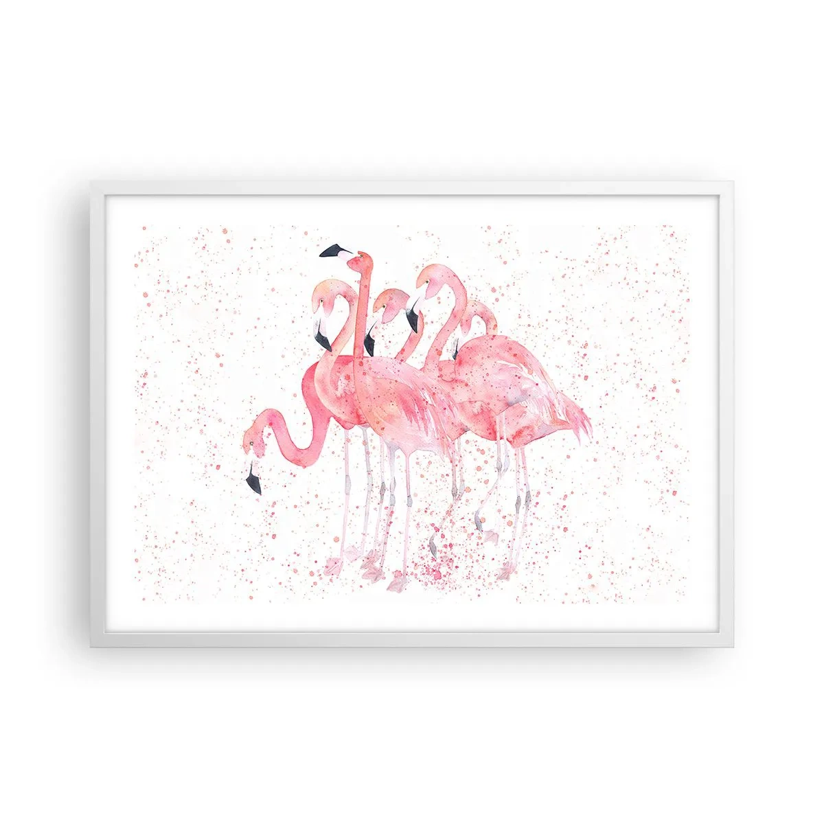 Poster in een witte lijst - Roze ensemble - 70x50 cm