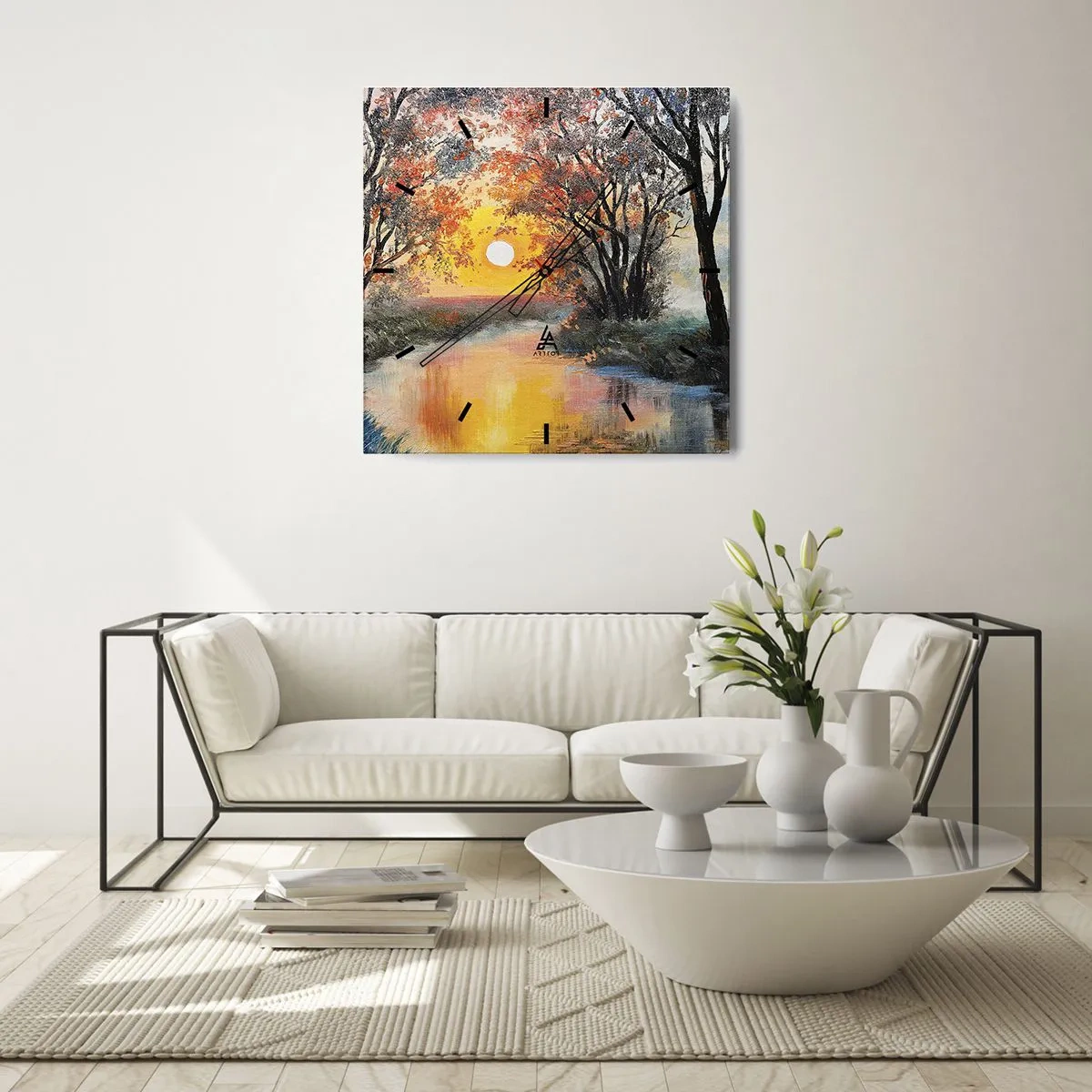 Wandklok - Klok - Herfst vibes - 30x30 cm