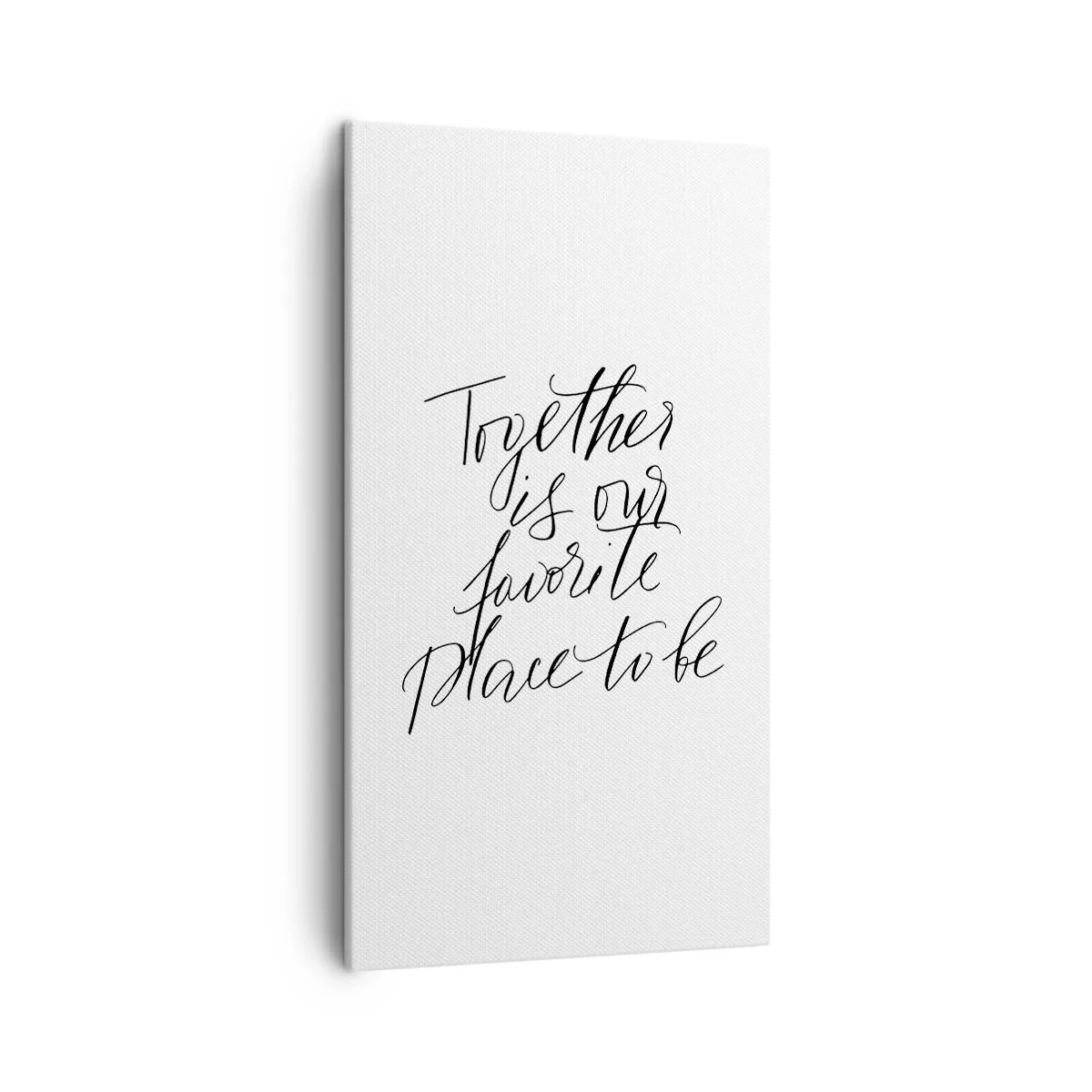 Schilderen op canvas - Voel jij het ook? - 45x80 cm