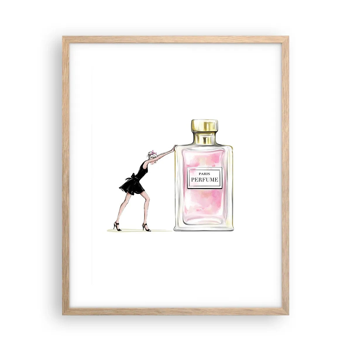 Een poster in een licht eiken lijst - De essentie van vrouwelijkheid - 40x50 cm