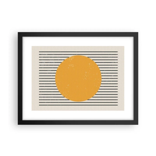 Poster in een zwarte lijst - De kracht van eenvoud - 40x30 cm