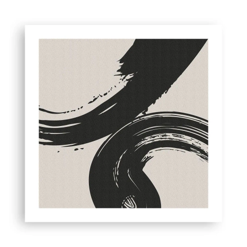 Poster - Vegend en cirkevormig - 50x50 cm