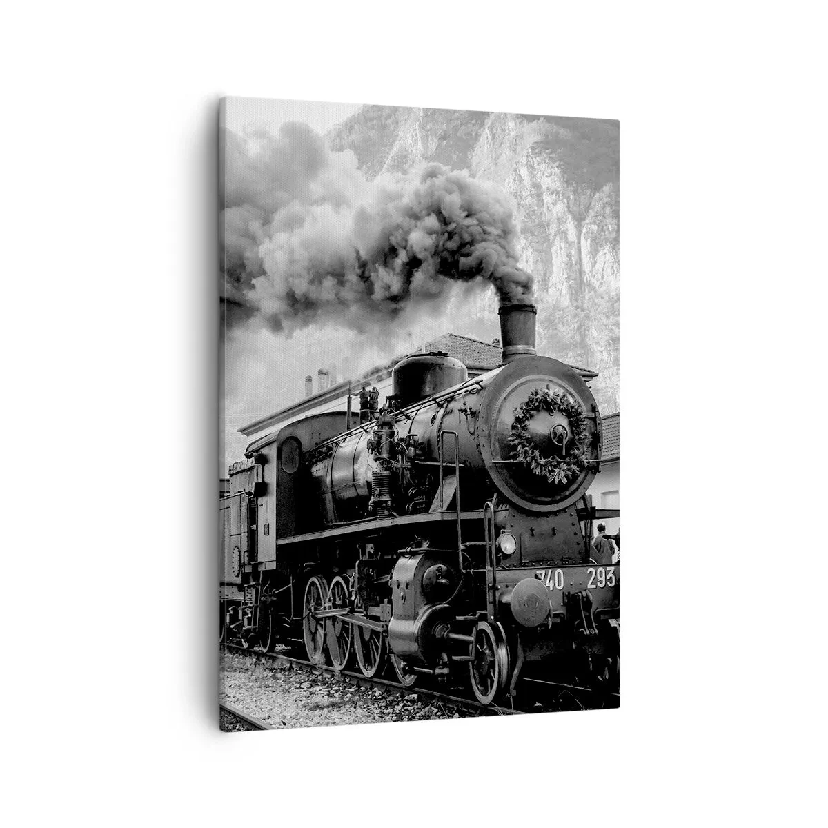 Schilderen op canvas - Staat op het station... - 50x70 cm