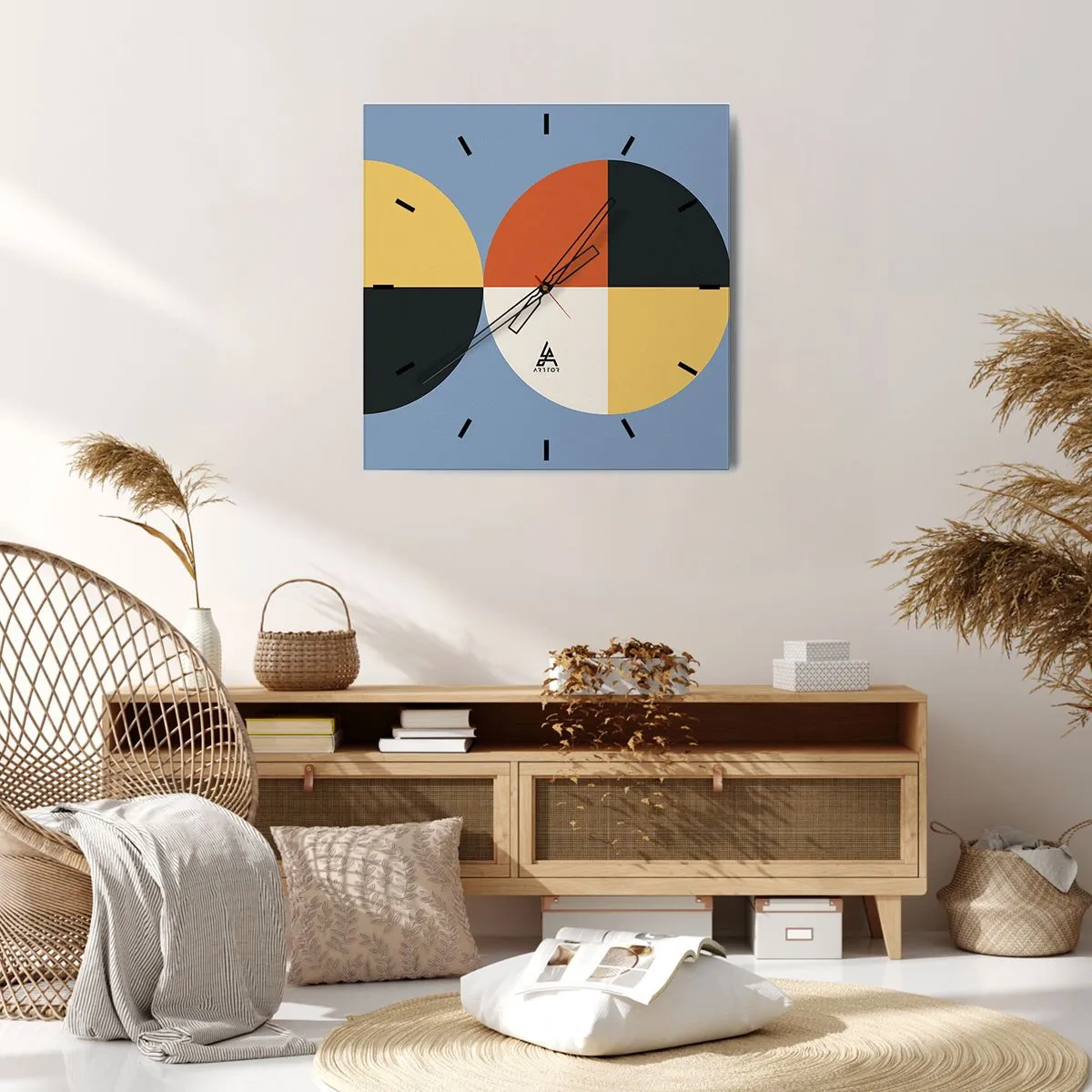Wandklok - Klok - Kijk en tel - 30x30 cm