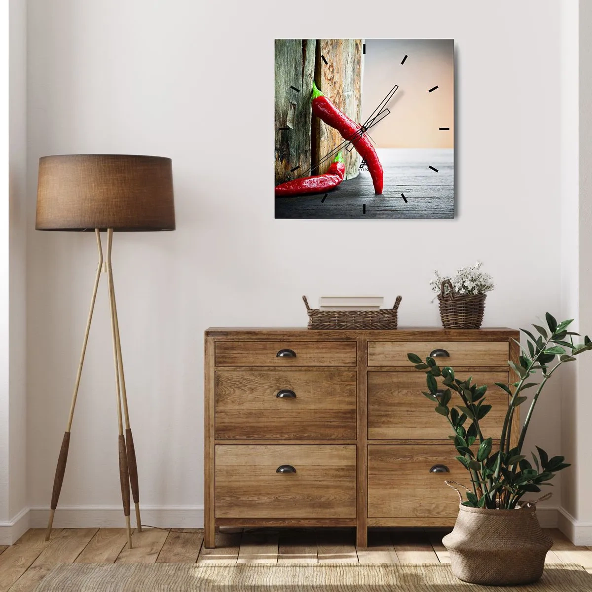 Wandklok - Klok - Red hot chili peppers - 30x30 cm