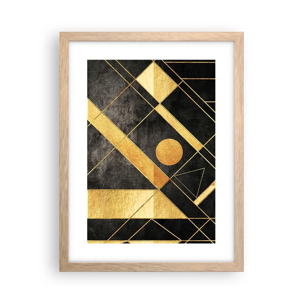 Een poster in een licht eiken lijst - De zon van de woestijn - 30x40 cm