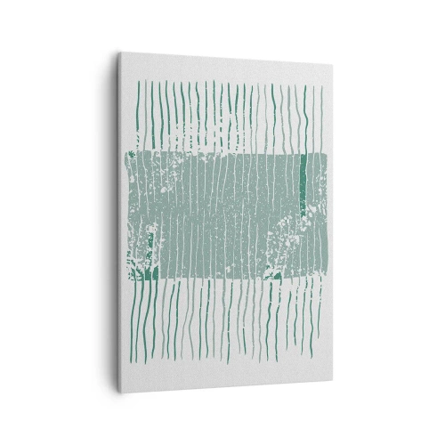 Schilderen op canvas - Mariene abstractie - 50x70 cm