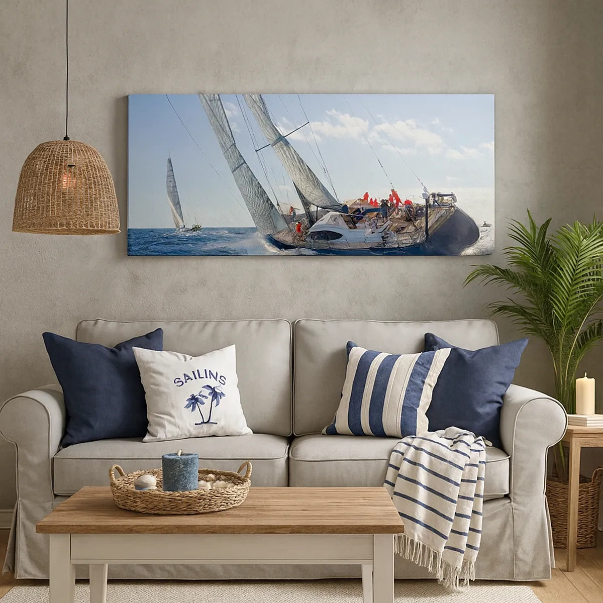 Schilderen op canvas - Laat de betere zegevieren - 30x30 cm