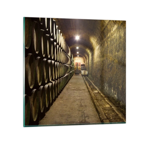 Schilderen op glas - Het is goed om te gaan liggen - 70x70 cm