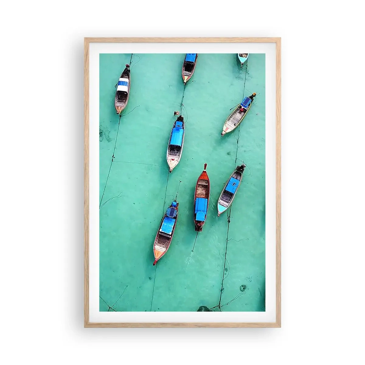 Een poster in een licht eiken lijst - In blijde verwachting - 61x91 cm