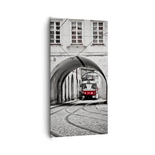 Schilderen op canvas - Door het doolhof van de stad - 65x120 cm