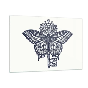 Schilderen op glas - Alle geheimen van het hart - 120x80 cm