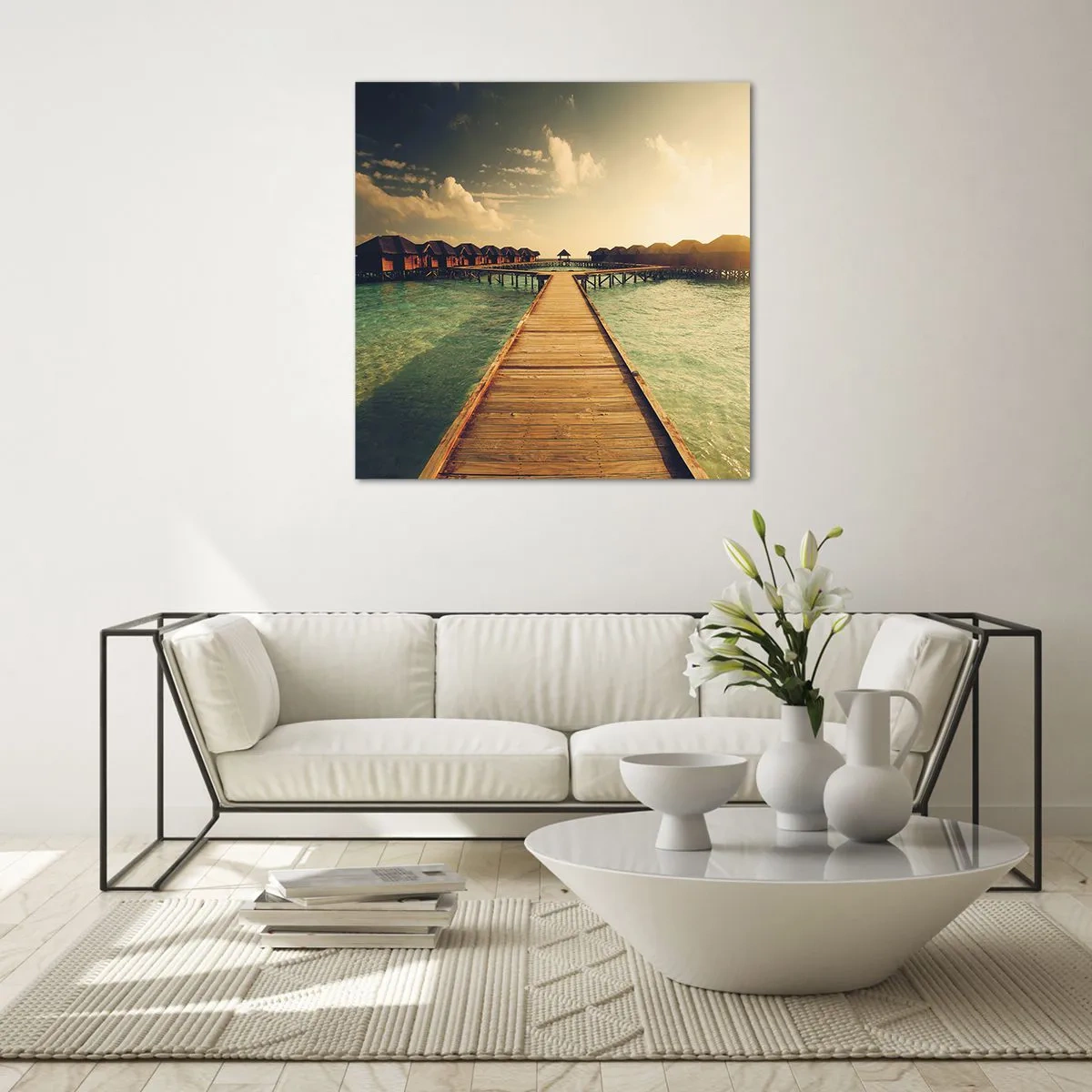 Schilderen op glas - Een warme uitnodiging - 70x70 cm