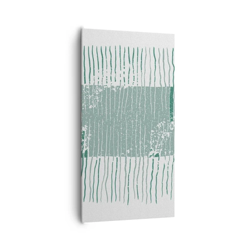 Schilderen op canvas - Mariene abstractie - 65x120 cm