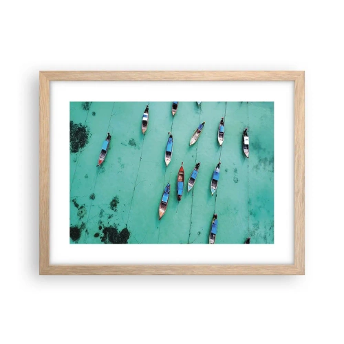 Een poster in een licht eiken lijst - In blijde verwachting - 40x30 cm