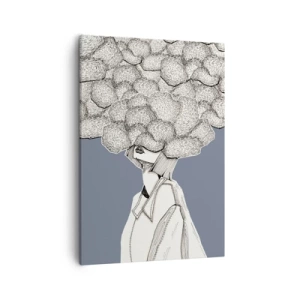 Schilderen op canvas - Met hoofd in de wolken - 50x70 cm