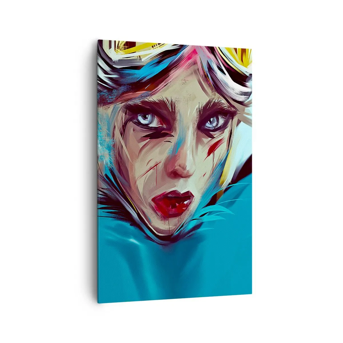 Schilderen op canvas - Straatvechter - 80x120 cm