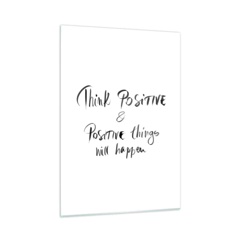 Schilderen op glas - Hoe leef je het leven? - 50x70 cm