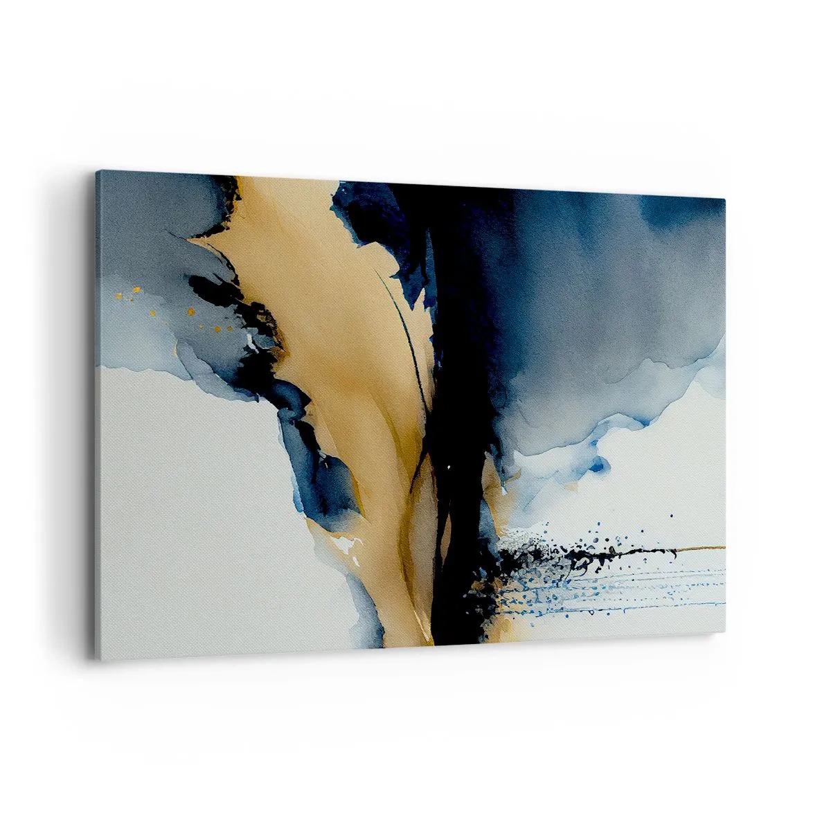 Schilderen op canvas - Achter het gordijn - 120x80 cm