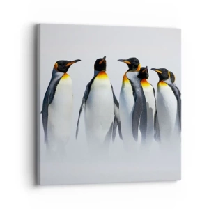 Schilderen op canvas - Ontmoeting in avondjurken - 30x30 cm