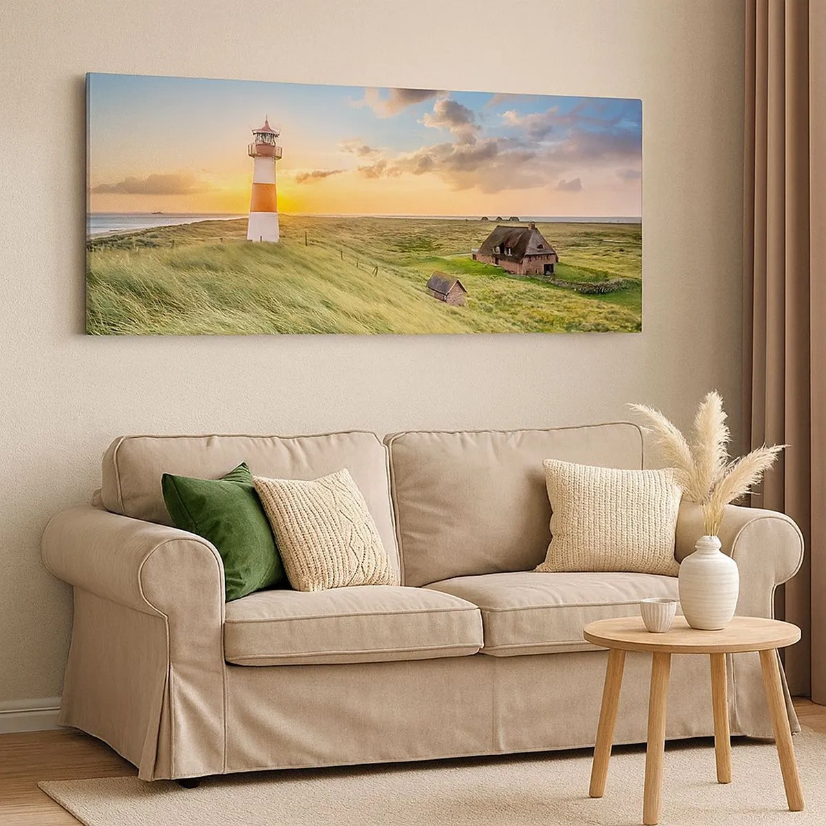 Schilderen op canvas - Tussen de golven - 100x40 cm