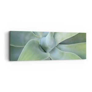 Schilderen op canvas - De geboorte van groen - 90x30 cm