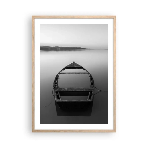 Een poster in een licht eiken lijst - Verlangen en melancholie - 50x70 cm