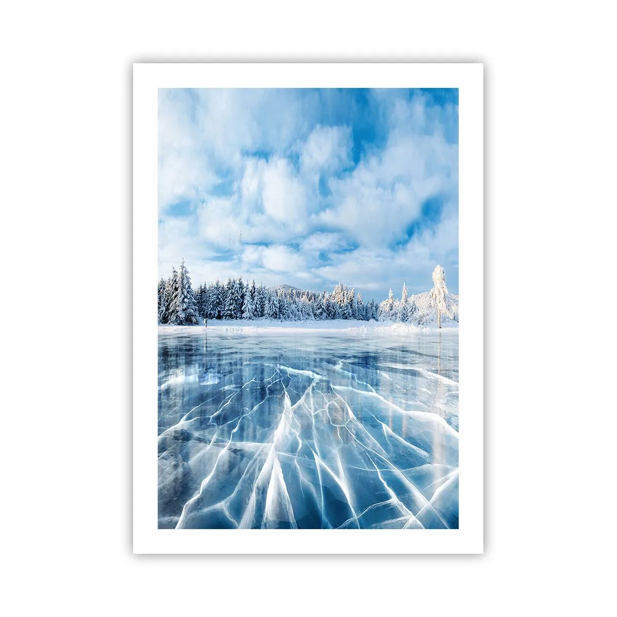 Poster - Een oogverblindend en kristalhelder uitzicht - 50x70 cm
