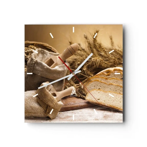 Wandklok - Klok - Alsof met mes gesneden! - 30x30 cm