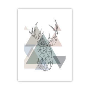 Poster - In een geometrisch bos - 30x40 cm