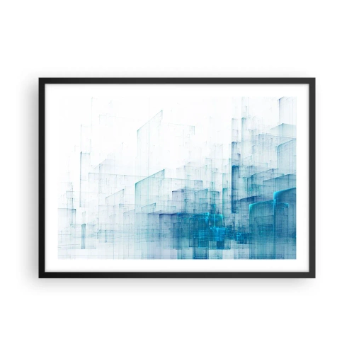 Poster in een zwarte lijst - Hoe ruimte geworden is - 70x50 cm