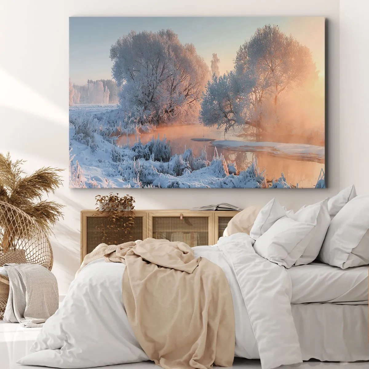 Schilderen op canvas - Alles in het kristal schijnt in de zon - 70x50 cm