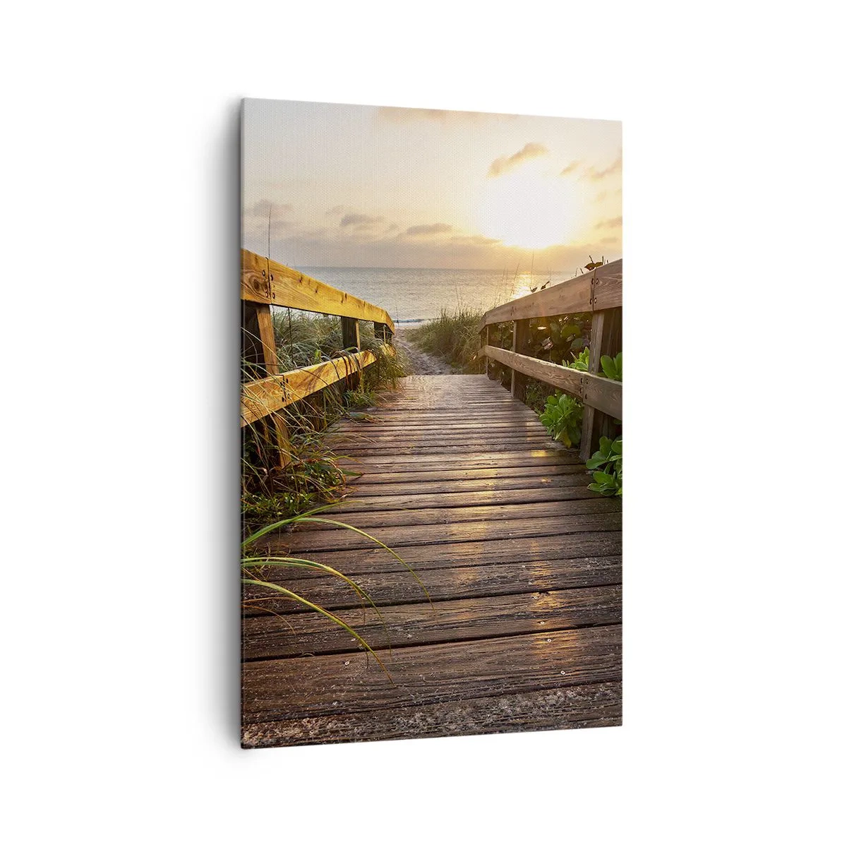 Schilderen op canvas - En direct naar de kust - 80x120 cm