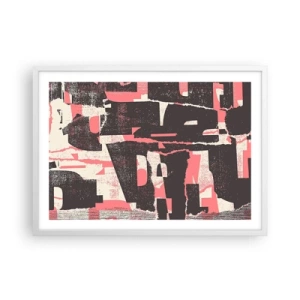 Poster in een witte lijst - Al dit lawaai - 70x50 cm