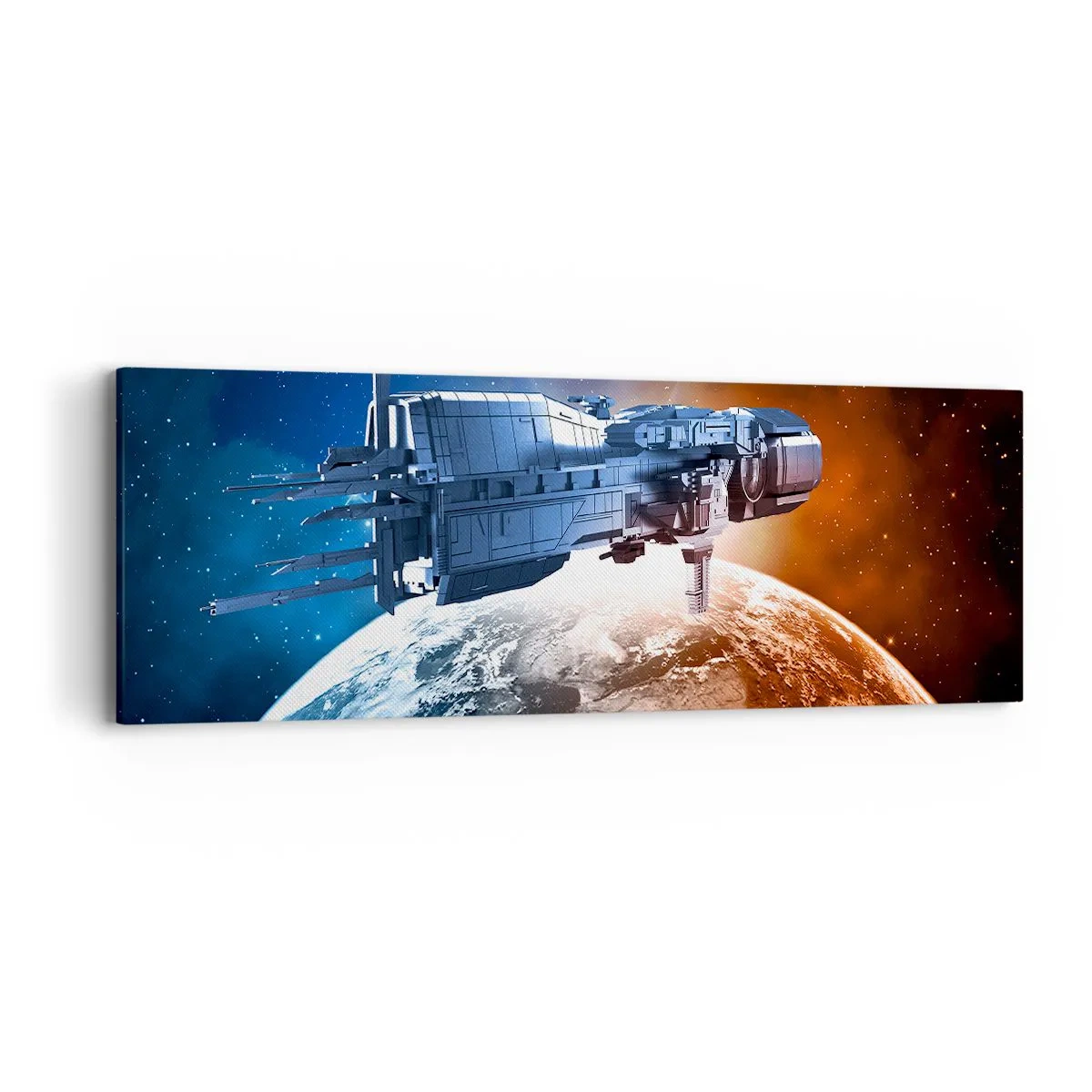 Schilderen op canvas - Een zorgvuldige waarnemer - 90x30 cm