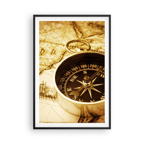 Poster in een zwarte lijst - Oost of west? - 61x91 cm
