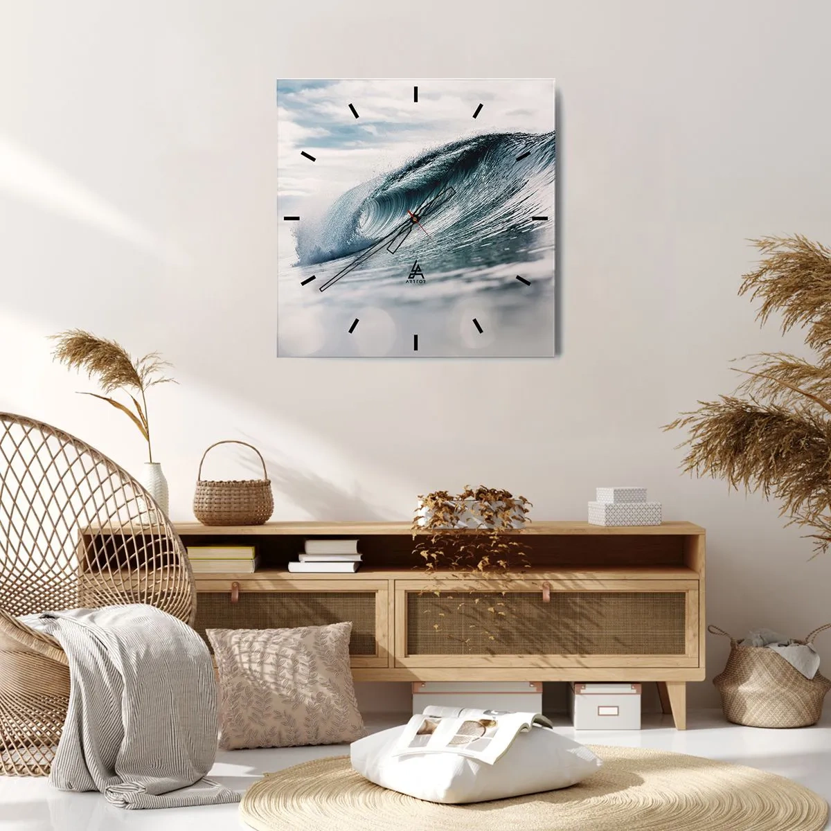 Wandklok - Klok - Waterpiek - 30x30 cm