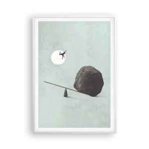 Poster in een witte lijst - Vervulde dromen - 70x100 cm