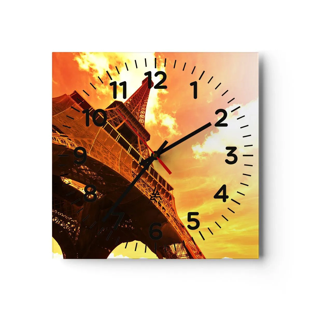 Wandklok - Klok - Monumentaal, want verguld met de zon - 40x40 cm