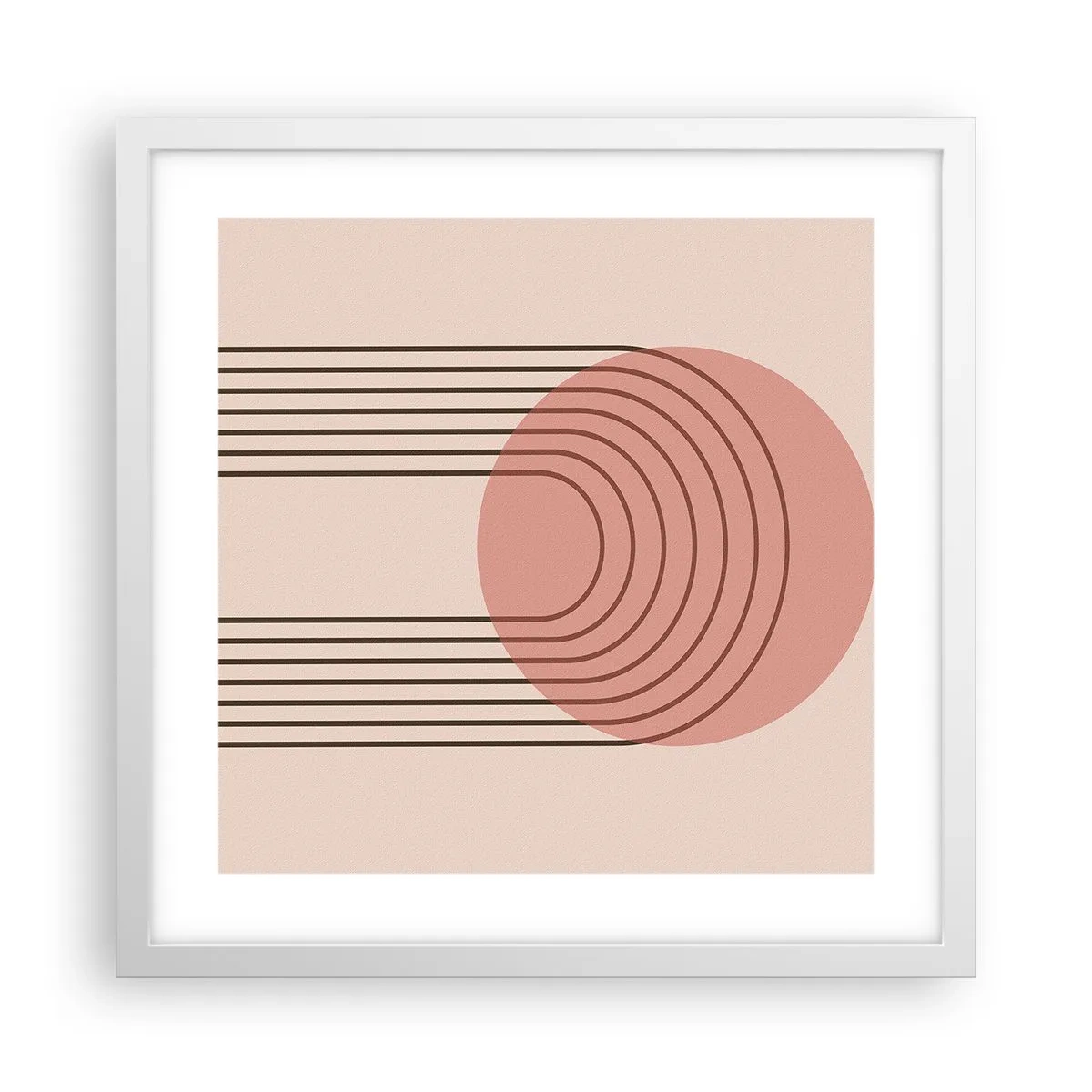 Poster in een witte lijst - Onweerstaanbare aantrekkingskracht - 40x40 cm