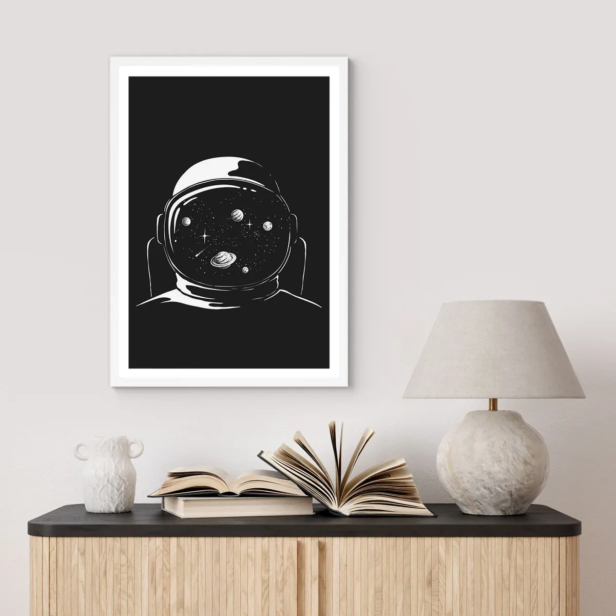 Poster in een witte lijst - Mooi uitzicht - 40x50 cm